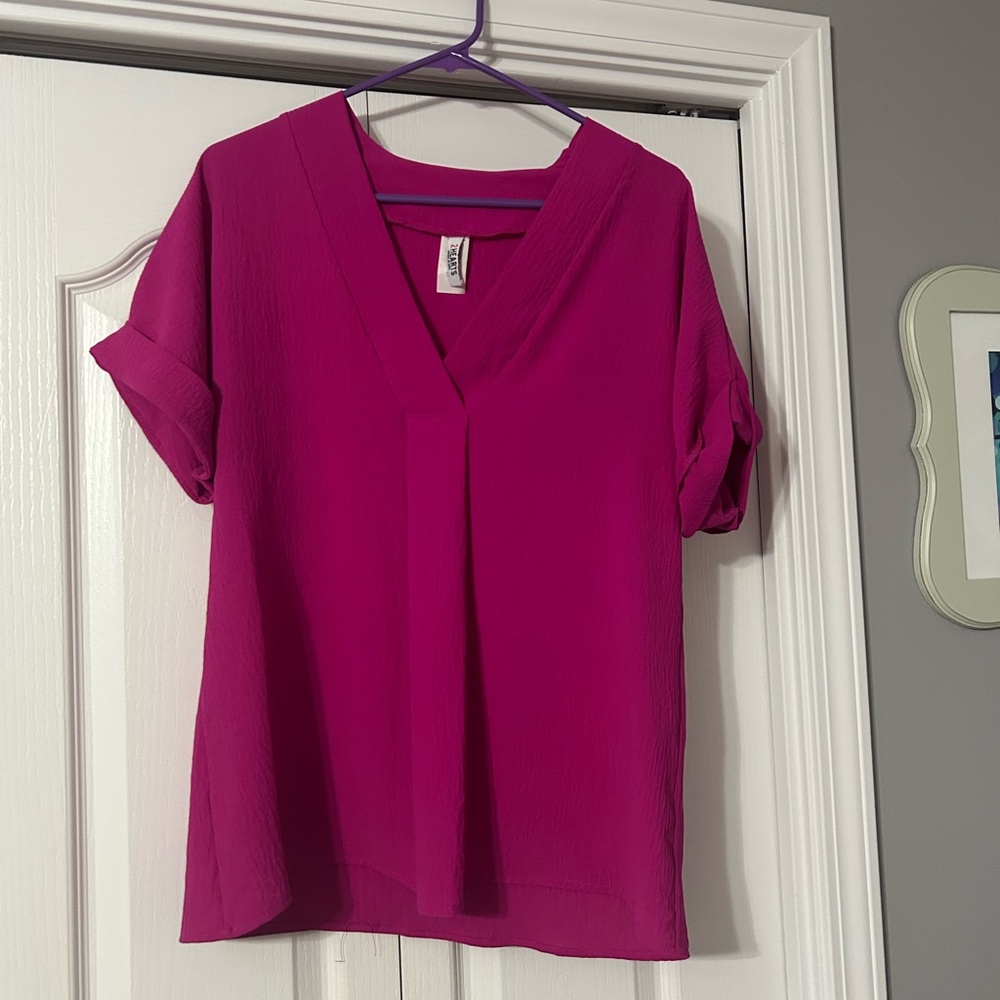 Chic Fuchsia Women's Blouse
